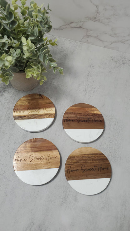 Charcuterie board & coasters