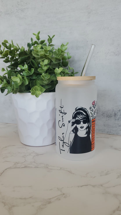 Taylor Swift 17oz Glass Cup