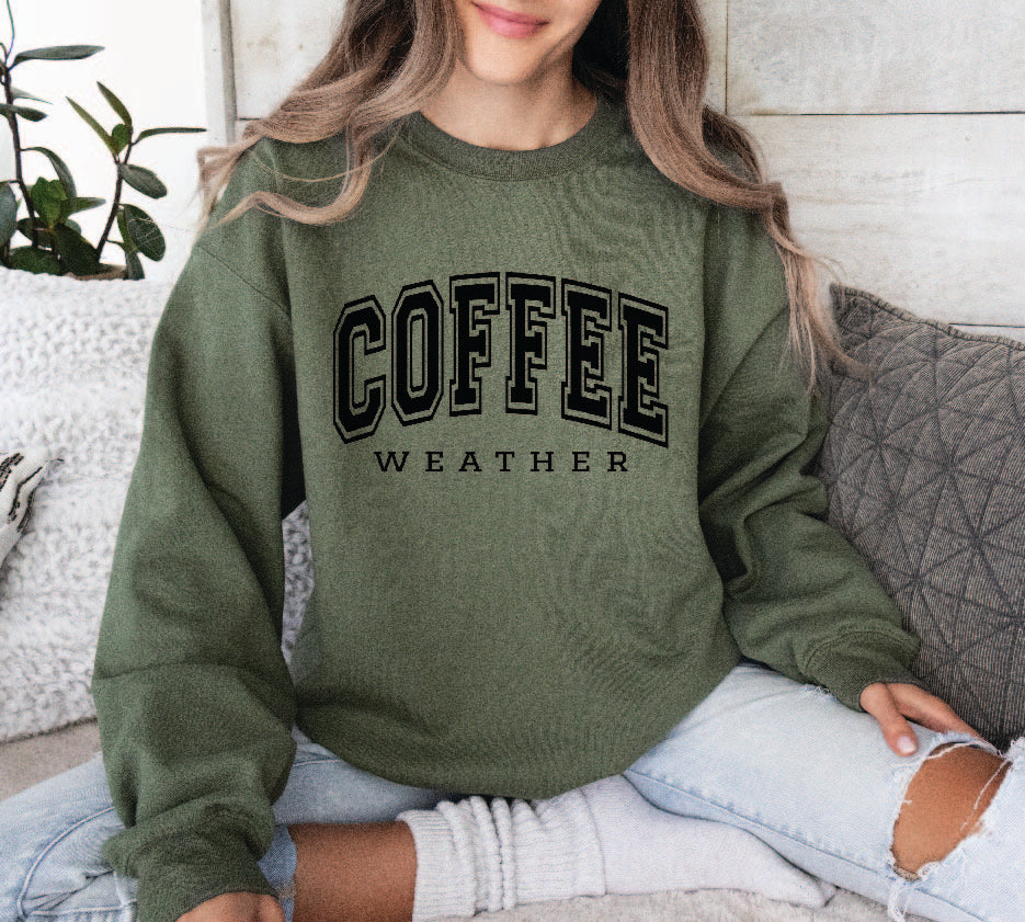 Coffee Weather Crewneck Sweater