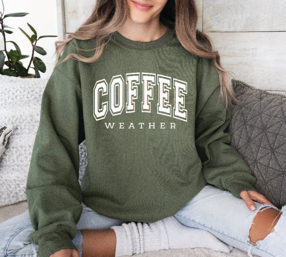 Coffee Weather Crewneck Sweater