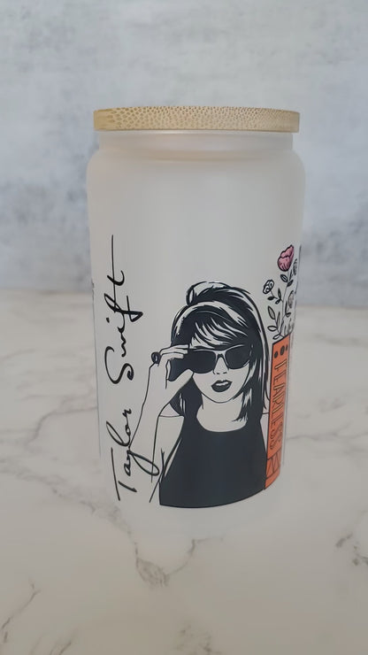 Taylor Swift 17oz Glass Cup